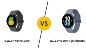 What is the difference between bluetooth and lte samsung watch